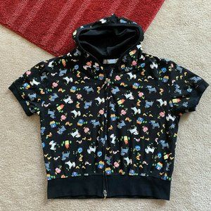 Riflessi Girls XL Animals Zip Up Hooded Jacket